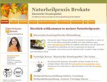 Tablet Screenshot of heilpraktikerin-brokate.de
